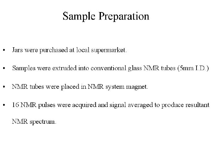 Baby Food Analysis by NMR